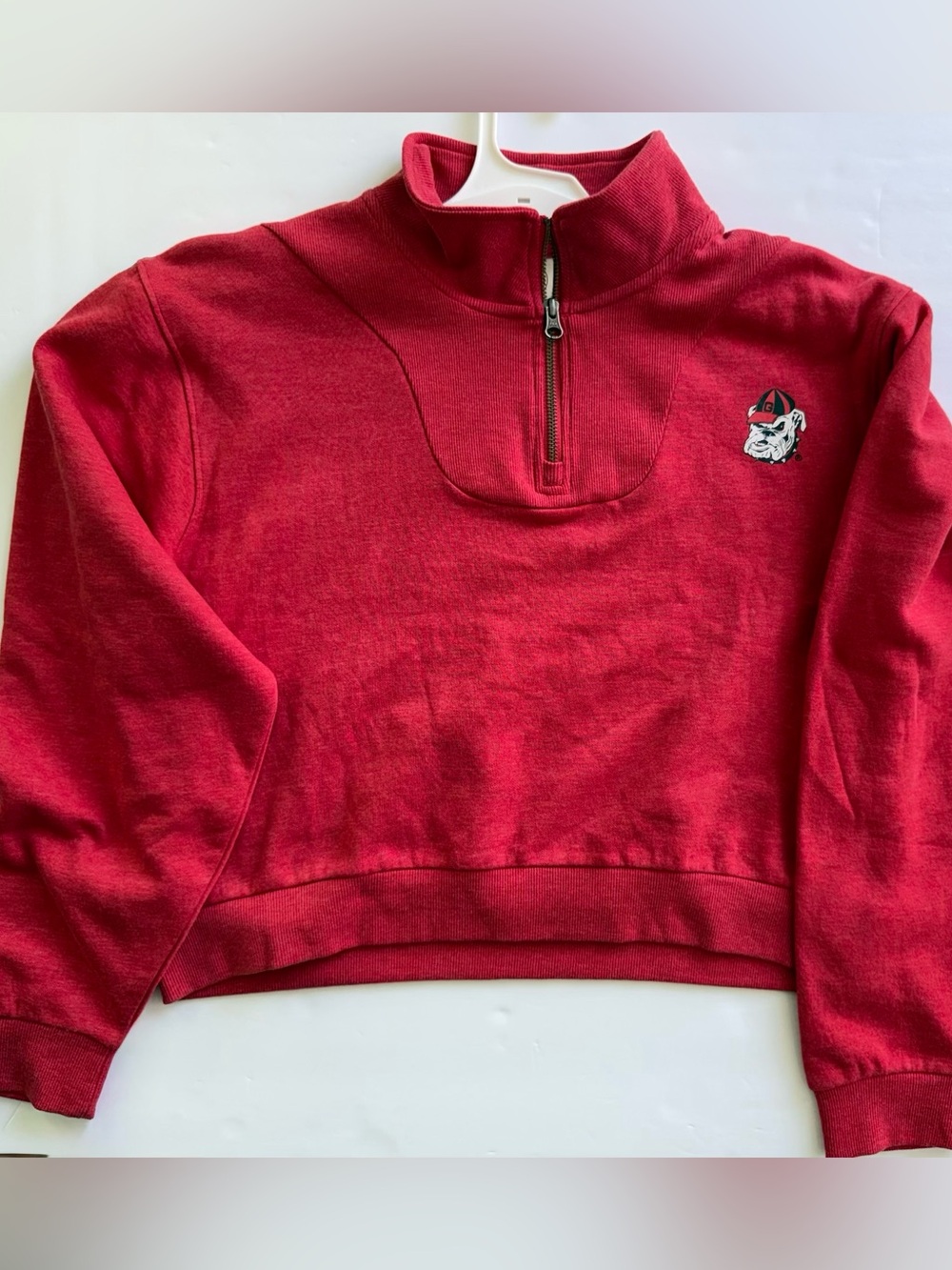 NCAA Georgia Bulldogs Women’s 1/4 Zip Sweatshirt, Medium, NWT, $44.99